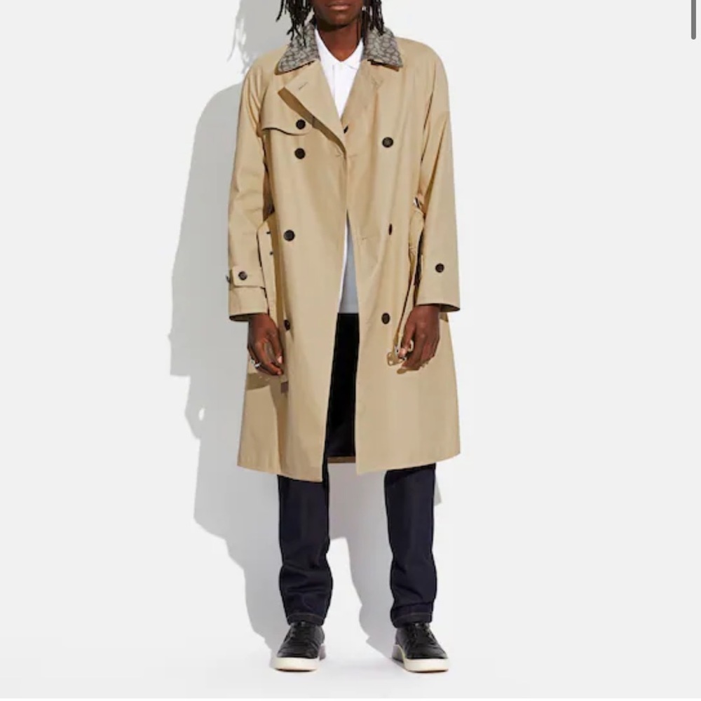 Men’s Coach Signature Collar Trench Coat